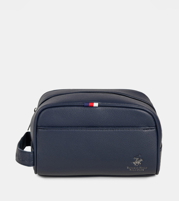 Logo Detail Zippered Toiletry Bag