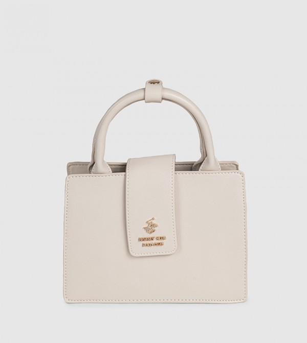 شنطة ساتشل نسائية بشعار 