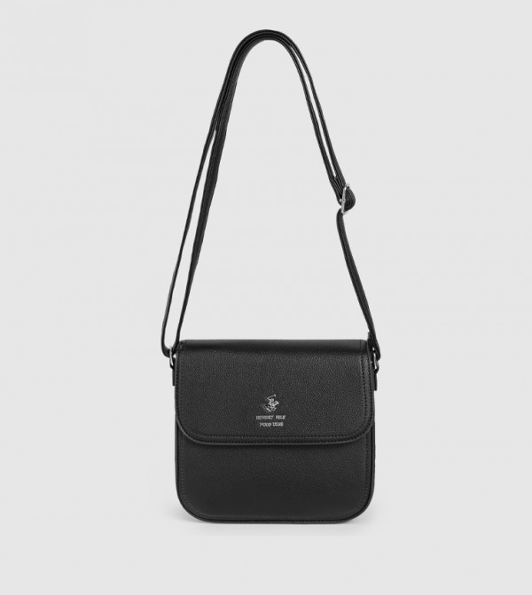 Logo Detail Flap Crossbody Bag