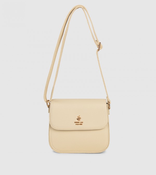 Logo Detail Flap Crossbody Bag