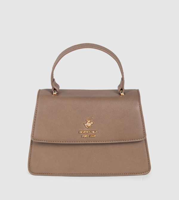 Logo Detail Top Handle Bag