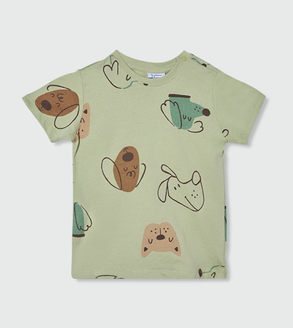Printed Crew Neck T-Shirt