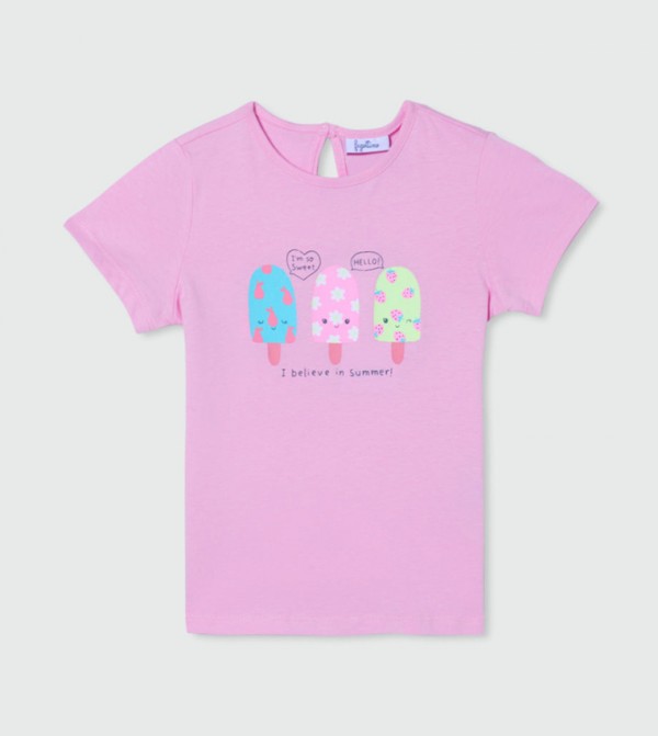 Printed Crew Neck T-Shirt