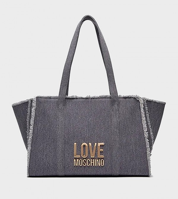 Monotype Denim Tote Bag