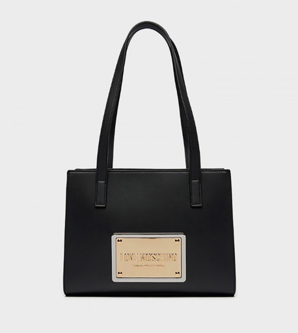 DOWNTOWN Monotype Metal Tote Bag