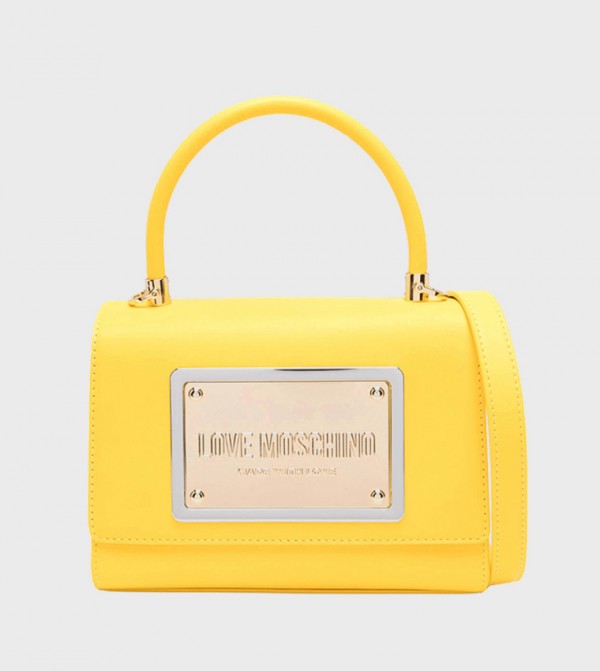 DOWNTOWN Monotype Metal Top-Handle Bag
