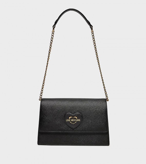 SWEET HEART Textured Shoulder Bag