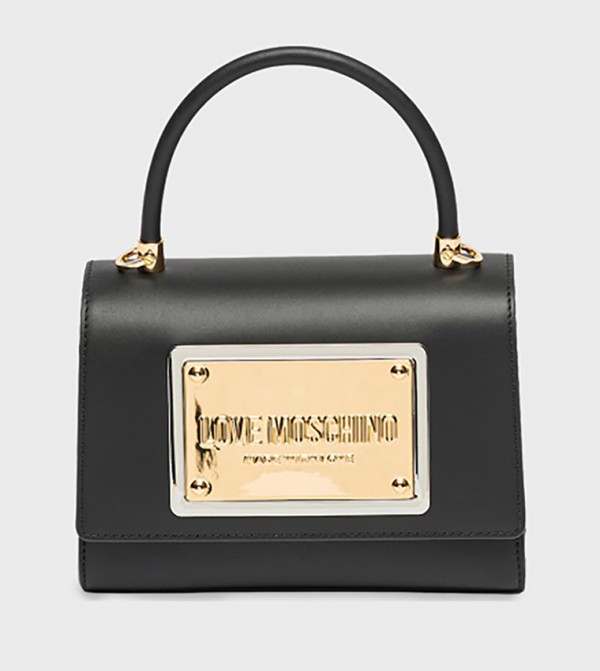 DOWNTOWN Monotype Metal Top-Handle Bag