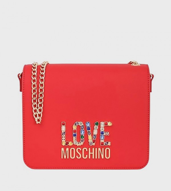 Rhinestone Embellished Crossbody Bag