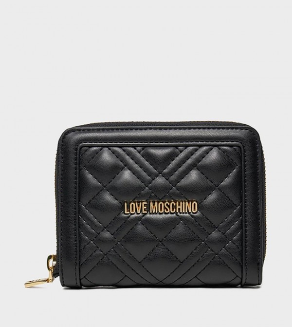 Quilted Zip-Around Mini Wallet