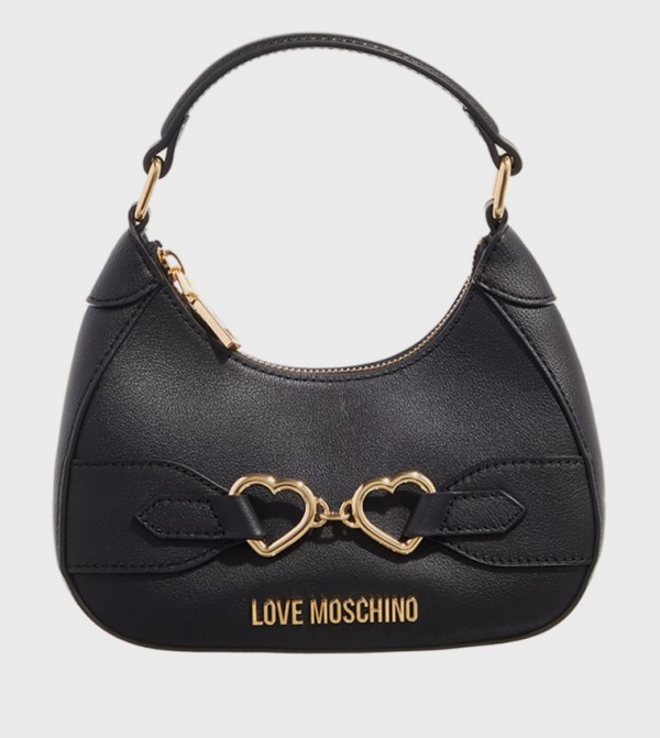 LOVER Metal Accent Shoulder Bag