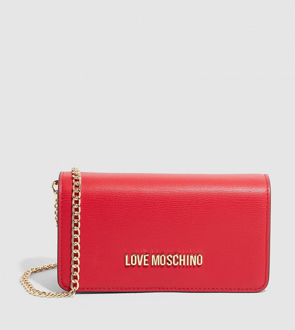 Buy Love Moschino Logo Detail Crossbody Bag In Red 6thStreet Bahrain