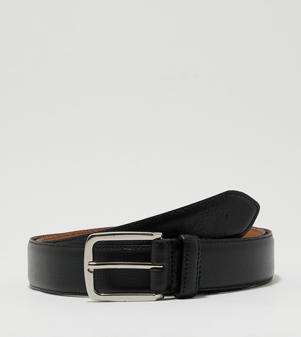 Marc Jacobs Gold Buckle Plaque Belt in Black for Men