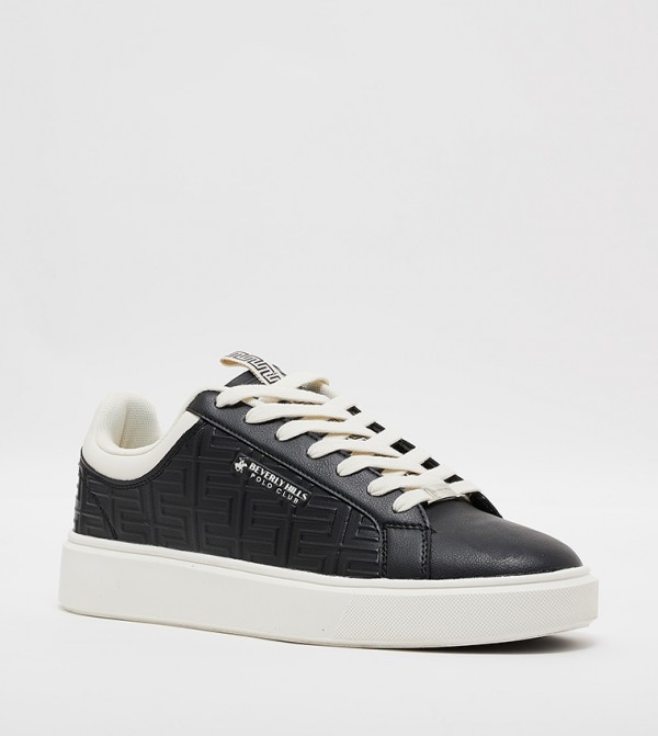 Logo Detail Lace Up Sneakers