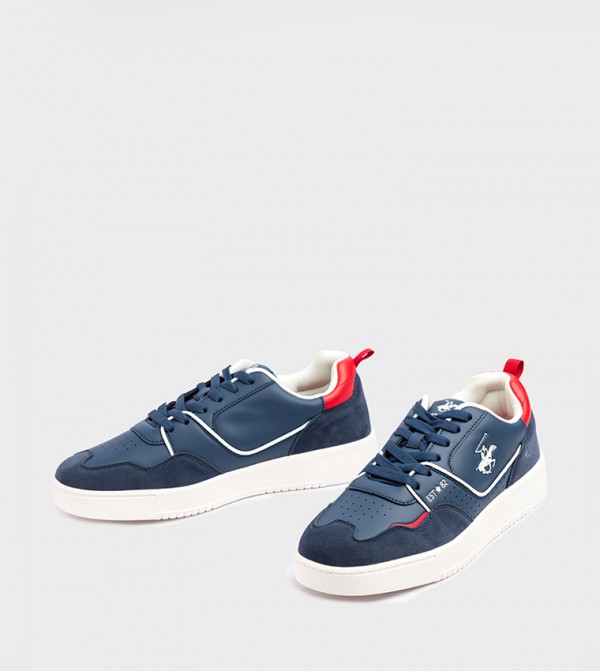 Logo Detail Lace-Up Sneakers