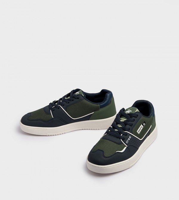 Logo Detail Lace-Up Sneakers