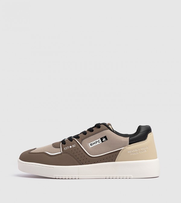 Logo Detail Lace-Up Sneakers