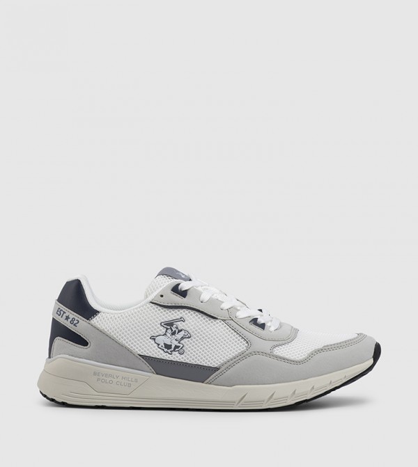 Color Block Lace-Up Casual Shoes