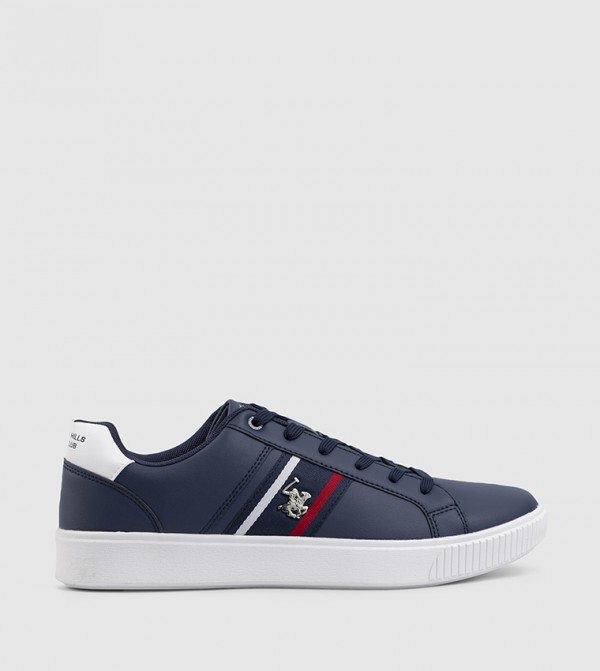 Logo Detail Lace-Up Sneakers
