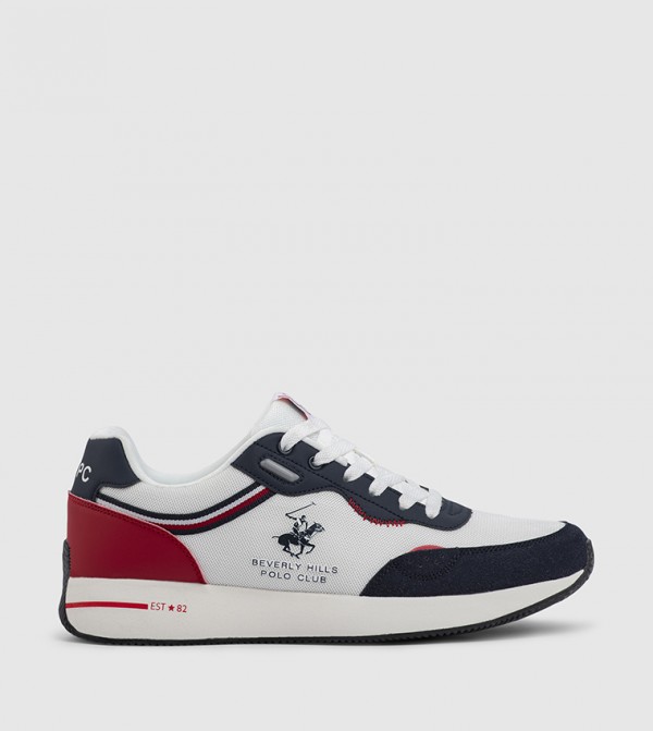 Color Block Lace-Up Casual Shoes