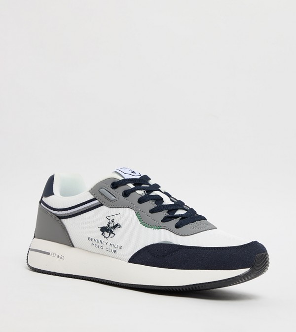 Logo Detail Lace Up Sneakers