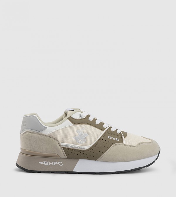 Color Block Lace-Up Casual Shoes