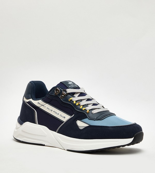 Color Block Lace Up Sneakers