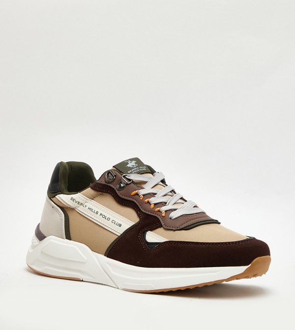 Color Block Lace Up Sneakers