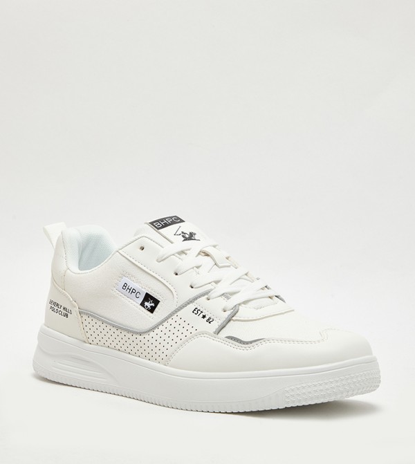 Perforated Lace Up Sneakers