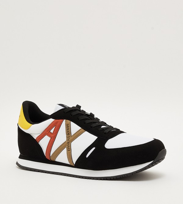 Buy Armani Exchange Logo Detail Lace Up Sneakers In Multiple