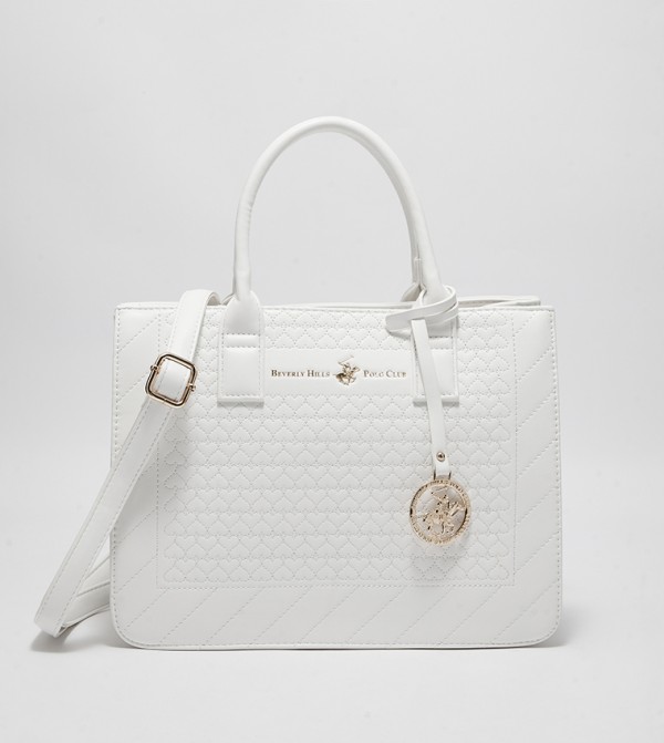 Textured Handheld Bag with Sling
