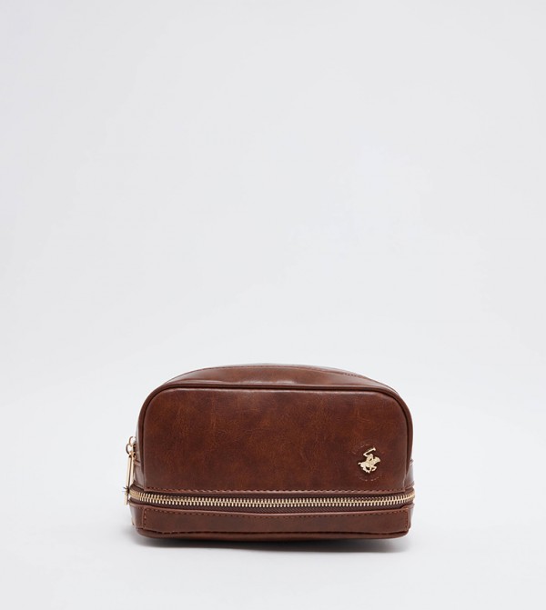 Logo Embossed Toiletry Bag