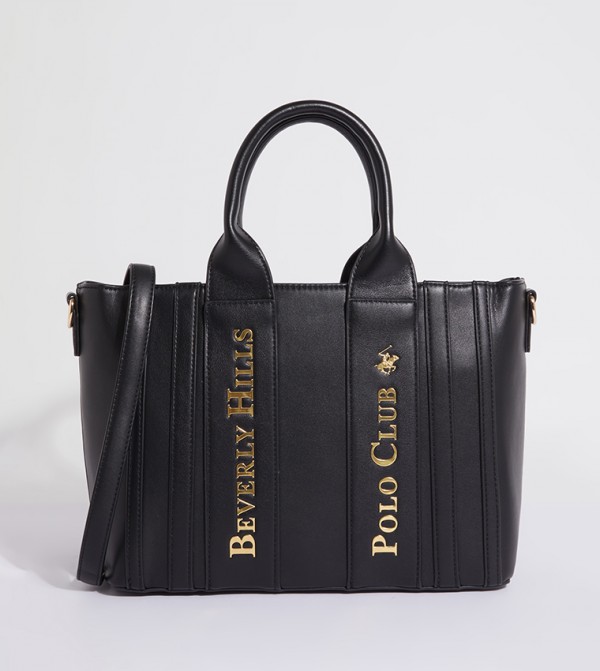 Buy Beverly Hills Polo Club Logo Detail Tote Bag In Black | 6thStreet UAE