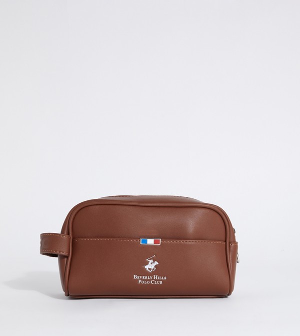 Logo Detail Toiletry Bag