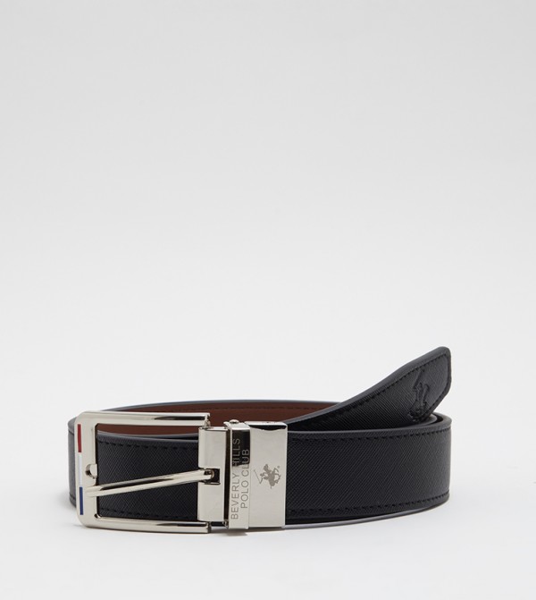 Buy Beverly Hills Polo Club Buckle Closure Leather Belt In Black 6thStreet Saudi Arabia