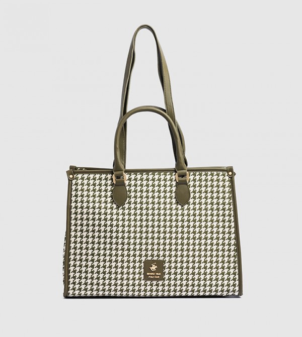 Houndstooth Tote Bag