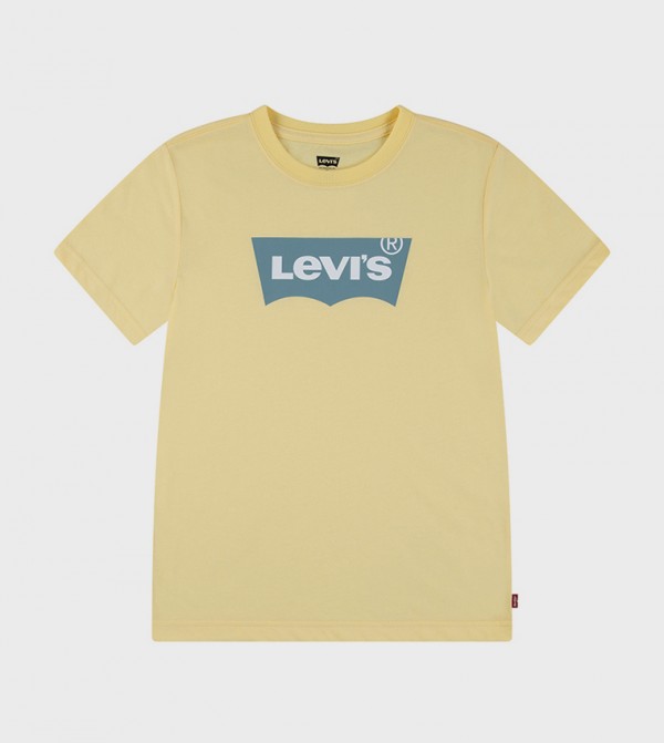 Batwing Logo Printed Crew Neck T-Shirt