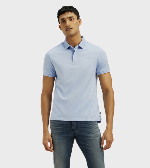 Solid Slim Fit Polo T-Shirt