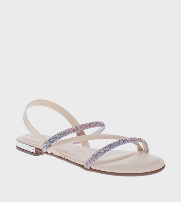 YVE Embellished Flat Sandals