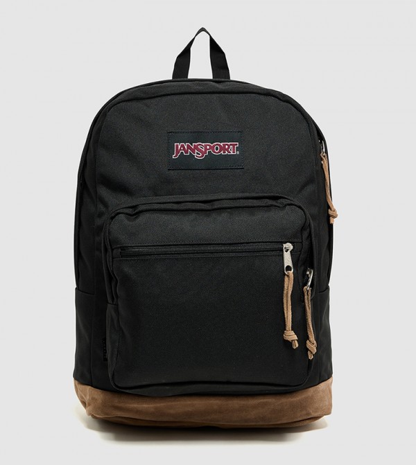 Label Detail Front Pocket Backpack