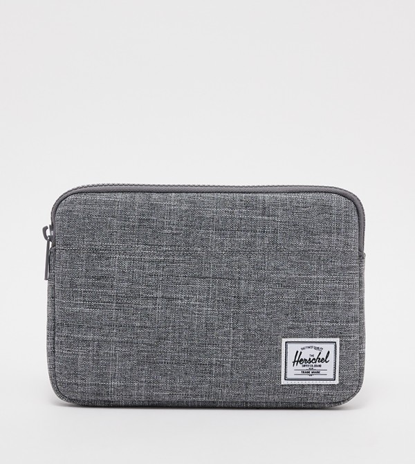 Buy Herschel Logo Detailed Anchor Tablet Sleeve, 8 Inch In Grey
