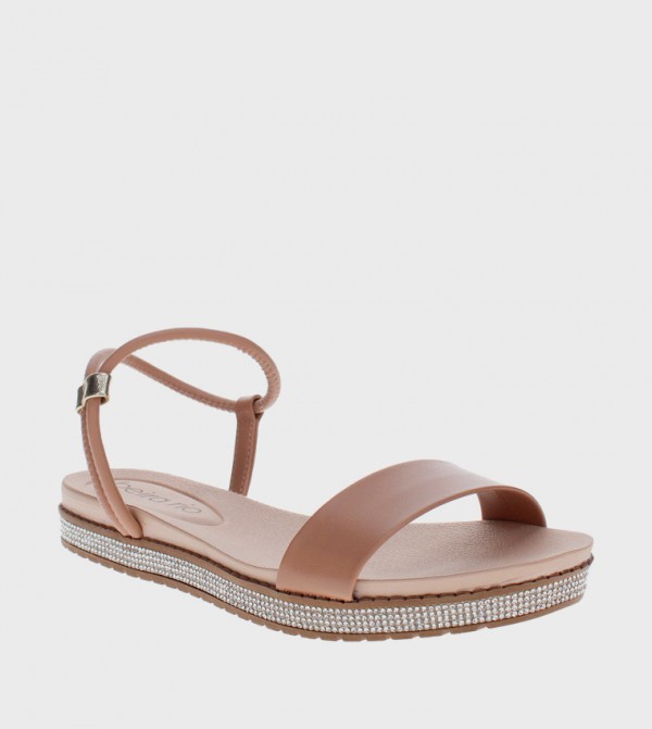 ATTICUS Embellished Flat Sandals