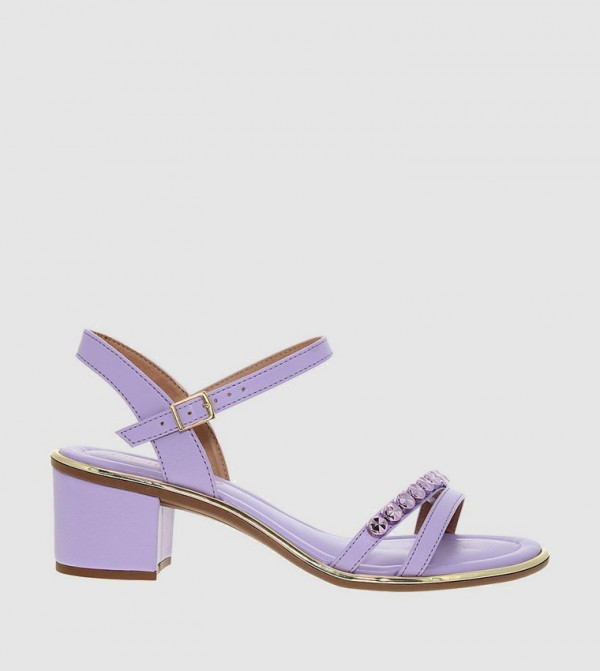 MARKK Embellished Block Heel Sandals