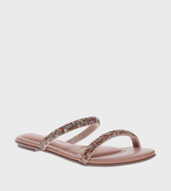 ULFE Embellished Flat Sandals