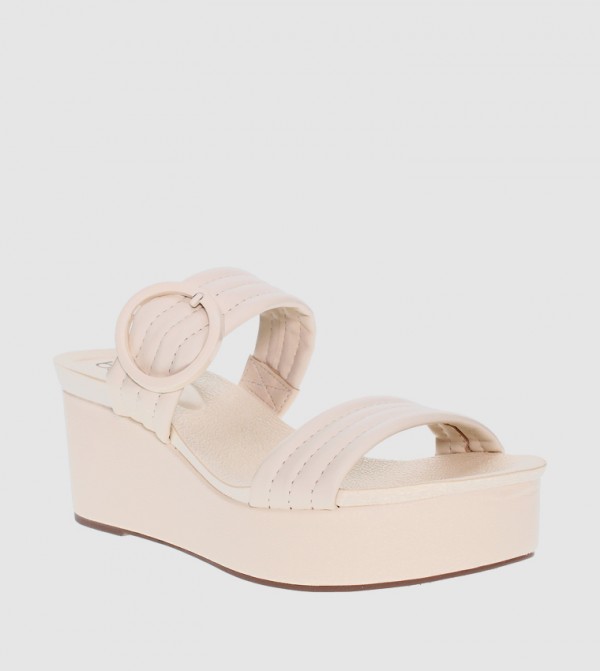 ADELYN Quilted Wedge Sandals