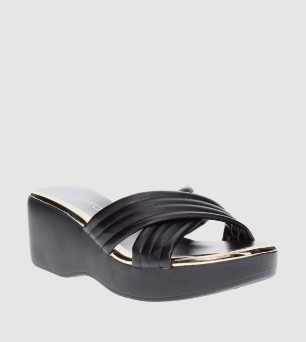 JANE Criss-Cross Wedge Sandals