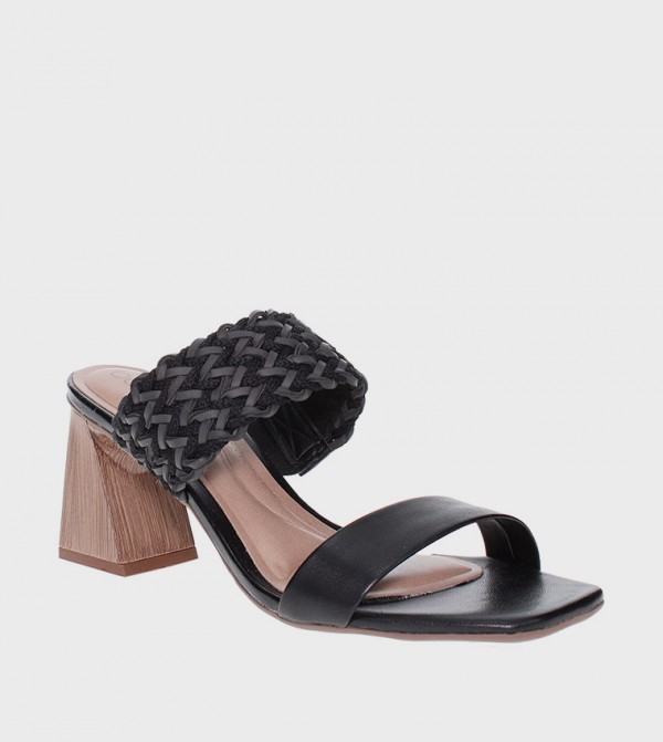 IONE Braided Strap Heeled Sandals