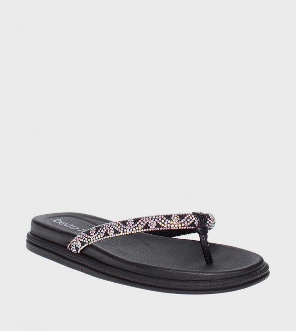 JETT Embellished Flat Sandals