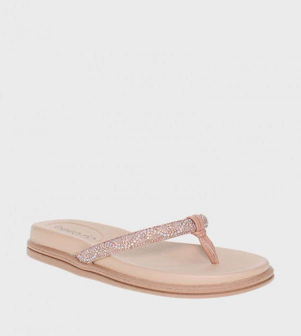 MIKA Embellished Flat Sandals