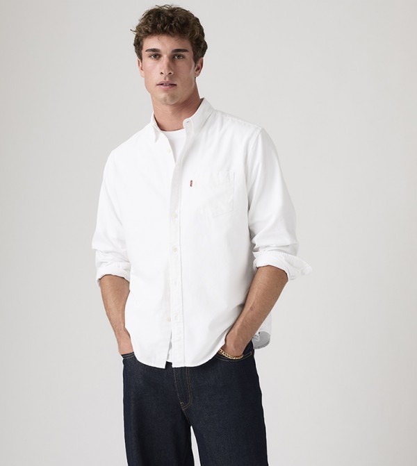 Solid Pocket Detail Shirt
